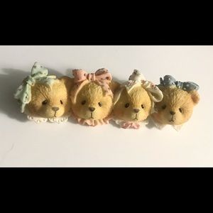 Four Sisters Bear Enesco 1996 Priscilla Hillman Cherished Teddies Pin Brooch Vtg
